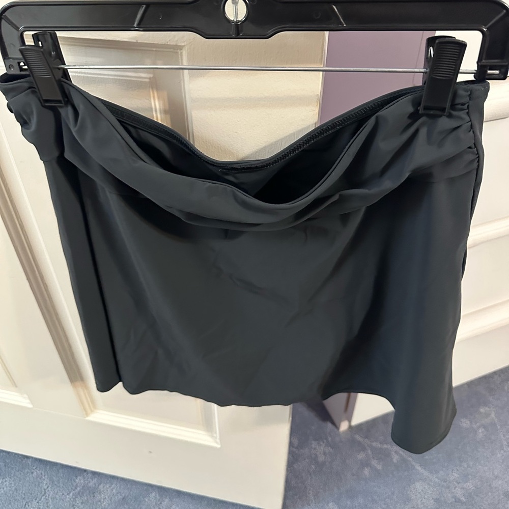 Karla Colletto Dark Gray swim Skirt